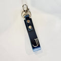 Janell Bags leather key clip in Navy